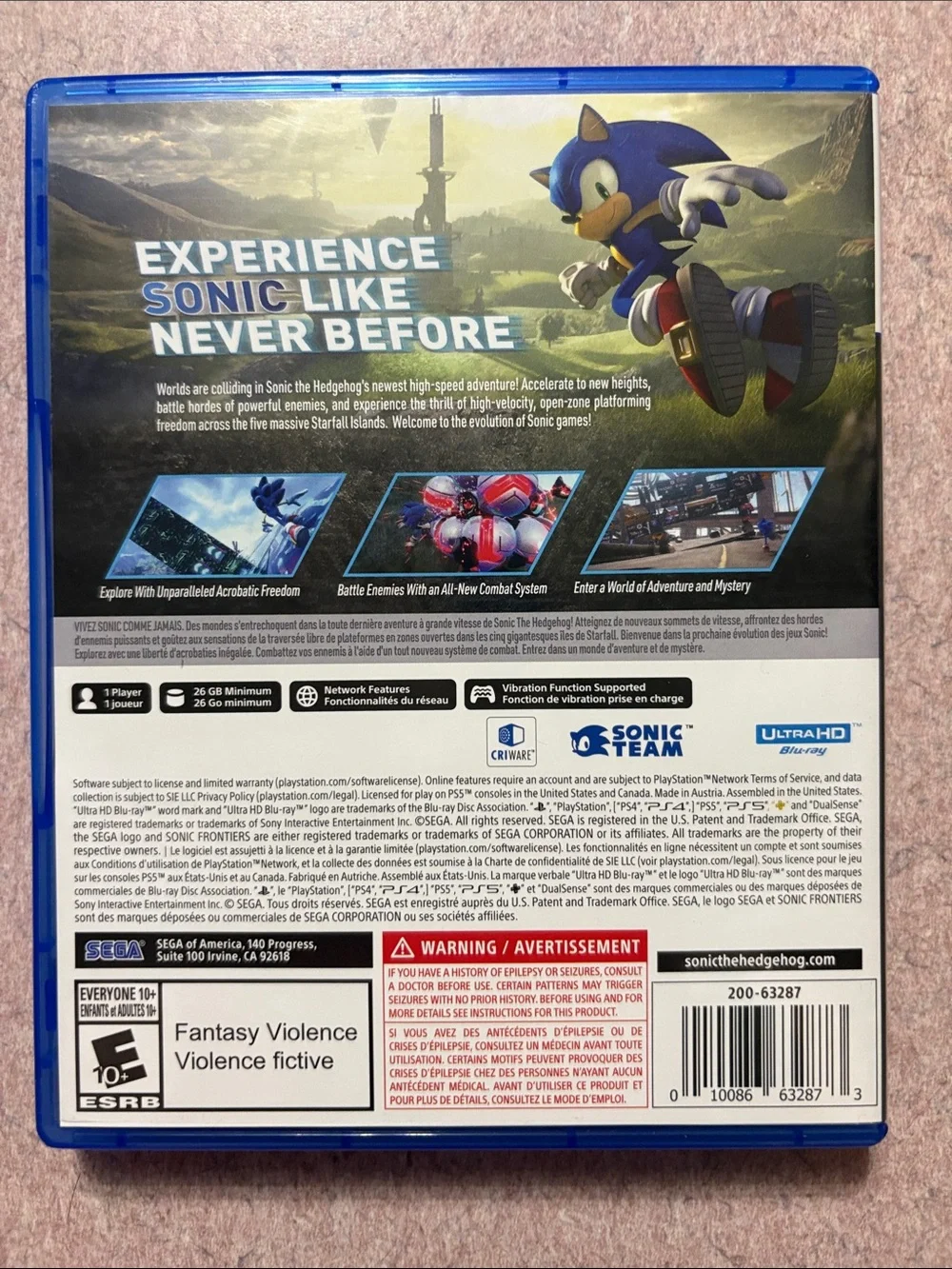 PS5 Sonic Frontiers